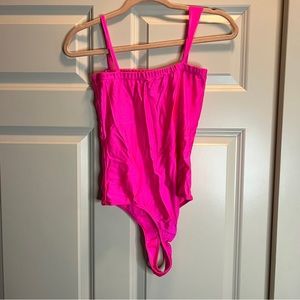 Hot pink bodysuit